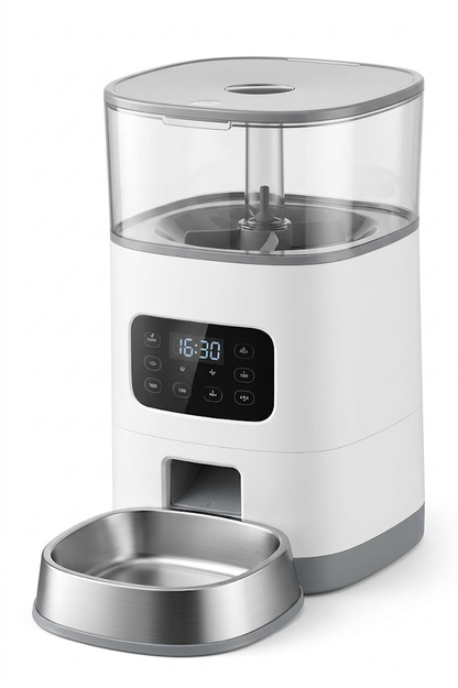 Dispensador automático de comida para perros y gatos con temporizador programable